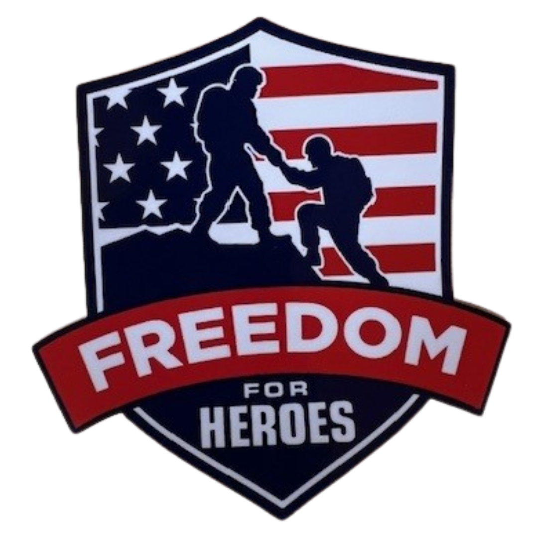 Freedom for Heroes Logo Sticker