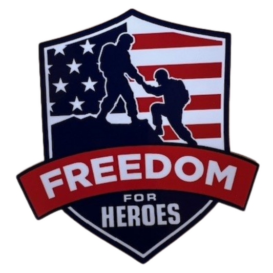 Freedom for Heroes Logo Sticker